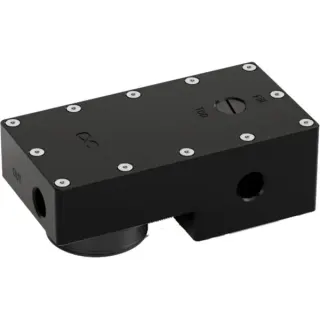 Alphacool ES Reservoir DDCzero 1U , Ausgleichsbehälter (schwarz, mit Pumpe)
