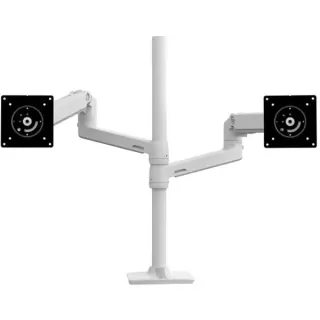 Ergotron LX-Dual-Stacking-Arm, Monitorhalterung (weiß)