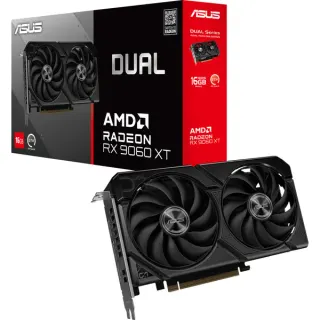 ASUS Radeon RX 9060 XT DUAL 16GB, Grafikkarte (schwarz)