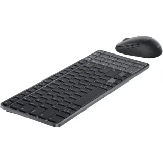 Dell Pro 7 wiederaufladbare kompakte Tastatur und Maus (KM746), Desktop-Set (graphit, DE-Layout, Scherenmechanik)
