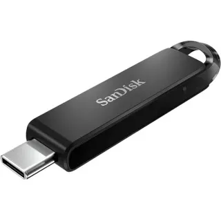 SanDisk Ultra USB Type-C 256 GB, USB-Stick (schwarz, USB-C 3.2 Gen1)