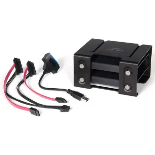 Sonnet Fusion Flex J3i für 2019 Mac Pro, Laufwerkstrays (schwarz, 3-Drive Mounting System)
