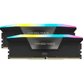 Corsair DIMM 32 GB DDR5-6000 (2x 16 GB) Dual-Kit, Arbeitsspeicher (schwarz, CMH32GX5M2B6000C30, Vengeance RGB, INTEL XMP)
