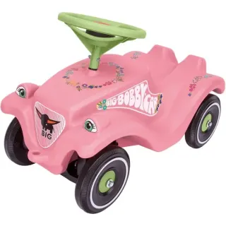 BIG Bobby-Car-Classic Flower, Rutscher (rosa/hellgrün)