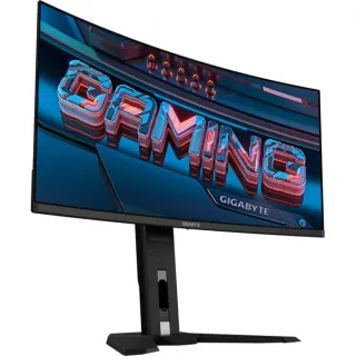 GIGABYTE MO34WQC2, Gaming-Monitor (86.8 cm (34 Zoll), schwarz, WQHD, QD-OLED, Curved, USB-C, 240Hz Panel, B-Ware)