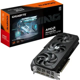 GIGABYTE Radeon RX 9070 GRE GAMING OC, Grafikkarte (schwarz, RDNA4, GDDR6, 2x DisplayPort, 2x HDMI, B-Ware)