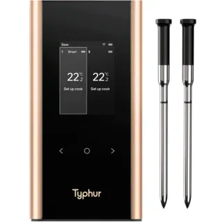 Typhur Sync Gold Dual Geschenkset inkl. Aufbewahrungstasche, Thermometer (schwarz, inkl. 2 Sonden, B-Ware)