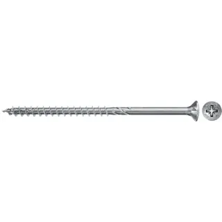 fischer Spanplattenschraube Power-Fast II 6,0x300 Senkkopf (50 Stück, Teilgewinde, verzinkt)