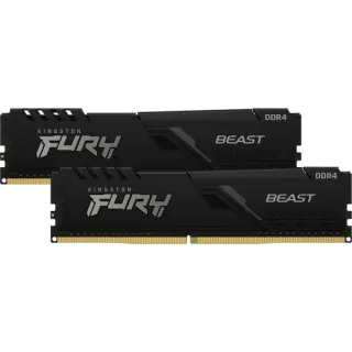Kingston FURY DIMM 32 GB DDR4-3200 (2x 16 GB) Dual-Kit, Arbeitsspeicher (schwarz, KF432C16BB1K2/32, Beast, INTEL XMP, B-Ware)