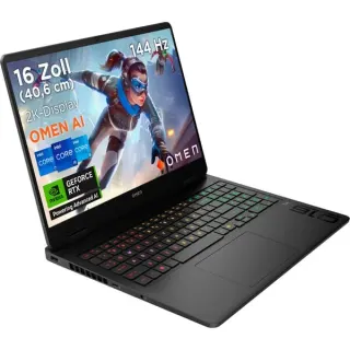OMEN 16-am0277ng, Gaming-Notebook (schwarz, Intel® Core™ Ultra 7 255H, NVIDIA GeForce RTX 5070, 24 GB DDR5, 1 TB (1 TB SSD), ohne Betriebssystem, B-Ware)