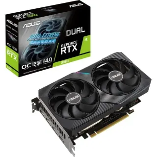 ASUS GeForce RTX 3060 DUAL OC V2 LHR 12GB, Grafikkarte (Lite Hash Rate, 3x DisplayPort, 1x HDMI 2.1, B-Ware)