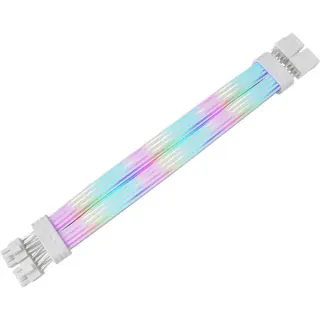 Thermaltake Mod ARGB Snow Cable 8Pin, Kabelmanagement (weiß)