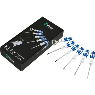 Wera 350/355/335/367 Special Edition "Delfter Blau" Schraubendreher-Set, 6-teilig (weiß/blau)