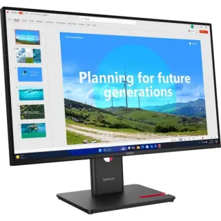 Lenovo ThinkVision T27D-40, LED-Monitor (68.6 cm (27 Zoll), schwarz, FullHD, IPS, DP, HDMI, USB-Hub, Daisy-Chain, 120Hz Panel)