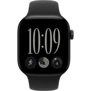 Apple Watch Series 12, Smartwatch (schwarz, Aluminium, 42 mm, Sportarmband schwarz S/M)