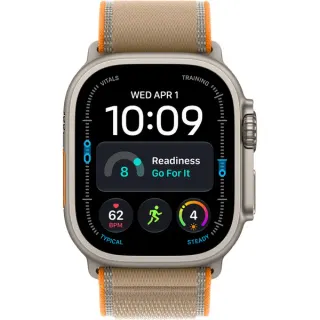Apple Watch Ultra 4, Smartwatch (Titan natur, 49 mm, Trail Loop Sand S/M, Cellular)