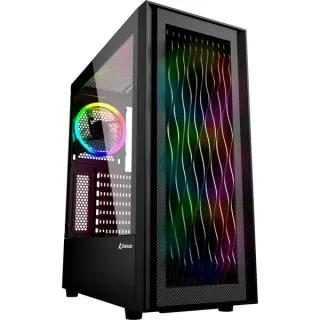 Sharkoon RGB WAVE Generalüberholt, Tower-Gehäuse (schwarz, Seitenteil aus gehärtetem Glas, B-Ware)