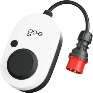 go-e Charger Gemini flex, 11 kW (16A 3-phasig), Wallbox (weiß/schwarz, mobile Ladestation)
