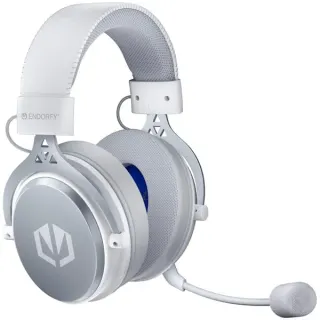 ENDORFY VIRO Wireless Onyx White, Gaming-Headset (weiß, USB--Dongle, Bluetooth, 3,5-mm-Klinke Aktive ENC-Geräuschreduzierung)