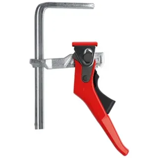 BESSEY Ganzstahl-Tischzwinge GTR16S6H (silber/rot, 160 / 60, für Führungsschienen)