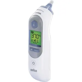 Braun Fieberthermometer ThermoScan 7 (weiß, Infrarot-Ohrthermometer)