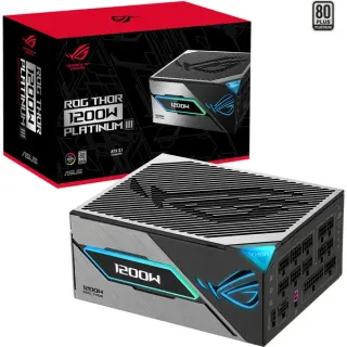ASUS ROG Thor 1200W Platinum III, PC-Netzteil (schwarz, 1x 12 Pin High Power GPU, 4x PCIe, Kabelmanagement, 1200 Watt, B-Ware)