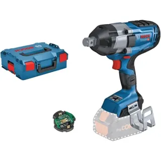 Bosch Professional PRO Akku-Schlagschrauber BITURBO GDS 18V-1050 HC Professional solo, 18Volt (blau/schwarz, Bluetooth Modul, ohne Akku und Ladegerät, 3/4", in L-BOXX)