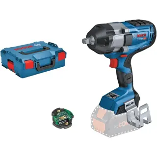 Bosch Professional PRO Akku-Schlagschrauber BITURBO GDS 18V-1000 C Professional solo, 18Volt (blau/schwarz, Bluetooth Modul, ohne Akku und Ladegerät, 1/2", in L-BOXX)