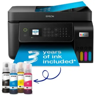 Epson EcoTank ET-4800, Multifunktionsdrucker (schwarz, Scan, Kopie, Fax, USB, LAN, WLAN)