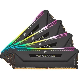 Corsair DIMM 64 GB DDR4-3200 (4x 16 GB) Quad-Kit, Arbeitsspeicher (CMH64GX4M4E3200C16, Vengeance RGB PRO SL, INTEL XMP)
