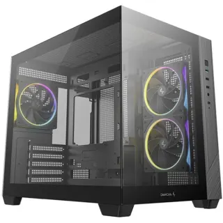 DeepCool CG330 3F, Tower-Gehäuse (schwarz, Panorama-Design, B-Ware)