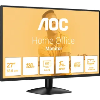 AOC 27B31H, LED-Monitor (68.6 cm (27 Zoll), schwarz, FullHD, IPS, Adaptive-Sync, HDMI, VGA, 120Hz Panel)