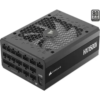 Corsair HX1500i (2025), PC-Netzteil (schwarz, 2x 12V-2x6-PCIe, 5x PCIe, Kabel-Management, 1500 Watt, B-Ware)
