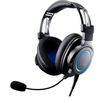 Audio-Technica ATH-G1, Gaming-Headset (schwarz/blau, 3,5 mm Klinke)