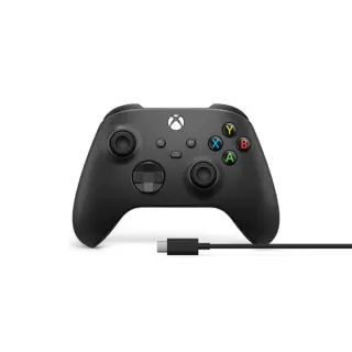 Microsoft Xbox Wireless Controller + USB-C-Kabel, Gamepad (schwarz)