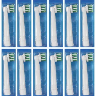 Oral-B Pro CrossAction Aufsteckbürsten 12er (weiß, Frustfreie Umverpackung)