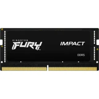 Kingston FURY SO-DIMM 16 GB DDR5-6000 , Arbeitsspeicher (schwarz, KF560S38IB-16, Impact, INTEL XMP)