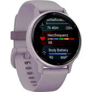 Garmin vívoactive 5, Smartwatch (orchidee/orchidee metallic, 42 mm, Silikon-Armband)