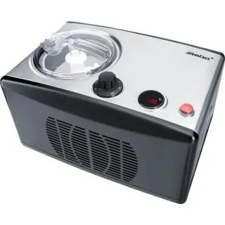 Steba Eismaschine IC 150 (edelstahl/schwarz, für 1.500ml Eiscreme, 150 Watt Kompressor)