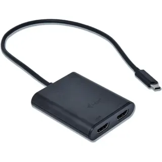 i-tec Adapter USB-C > Dual HDMI 4K (schwarz)