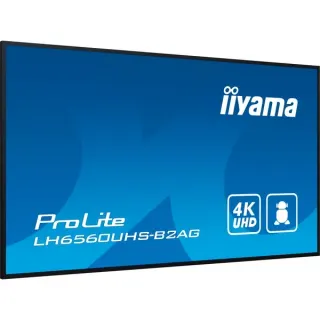 iiyama ProLite LH6560UHS-B2AG, Public Display (schwarz (matt), UltraHD/4K, VA, Lautsprecher)