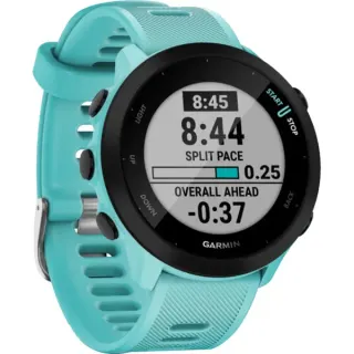Garmin Forerunner 55, Smartwatch (türkis/schwarz, 42 mm, Silikon-Armband)