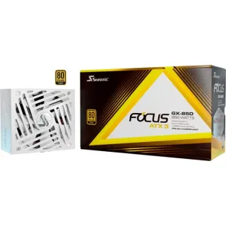Seasonic FOCUS GX-850-V4 850W ATX3.1 White Edition, PC-Netzteil (weiß, 1x 12VHPWR, 3x PCIe, Kabel-Management, 850 Watt, B-Ware)