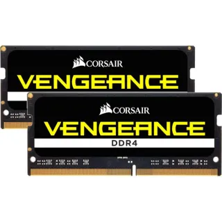 Corsair SO-DIMM 16 GB DDR4-2400 (2x 8 GB) Dual-Kit, Arbeitsspeicher (schwarz, CMSX16GX4M2A2400C16, Vengeance)