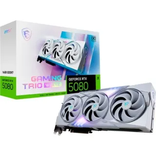 MSI GeForce RTX 5080 GAMING TRIO OC WHITE, Grafikkarte (weiß, DLSS 5, 3x DisplayPort, 1x HDMI 2.1, B-Ware)