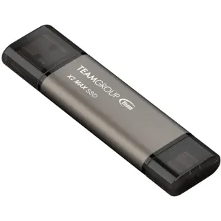 Team Group X2 MAX 2 TB, USB-Stick (titan/schwarz, USB-A, USB-C)