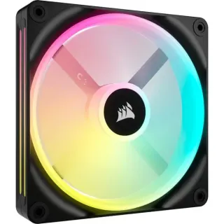 Corsair iCUE LINK QX140 RGB 140-mm-PWM-Lüfter, Gehäuselüfter (schwarz, Erweiterungskit, 140 mm)