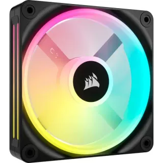 Corsair iCUE LINK QX120 RGB 120-mm-PWM-Lüfter, Gehäuselüfter (schwarz, Erweiterungskit, 120 mm)