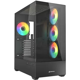 Sharkoon AK6 RGB , Tower-Gehäuse (schwarz, Tempered Glass x 2, B-Ware)