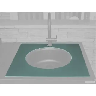 Big Green Egg Dekton-Arbeitsplatte mit Ausschnitt, Fachboden (grün)